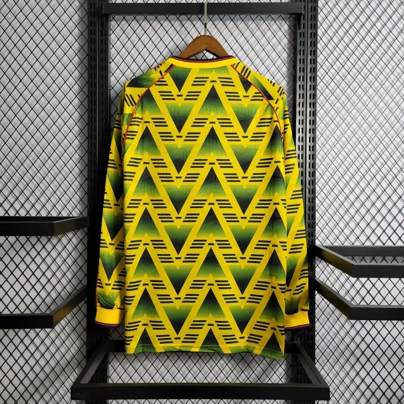 Arsenal Retro 91-93 Away Long Sleeve Football Yellow Shirt