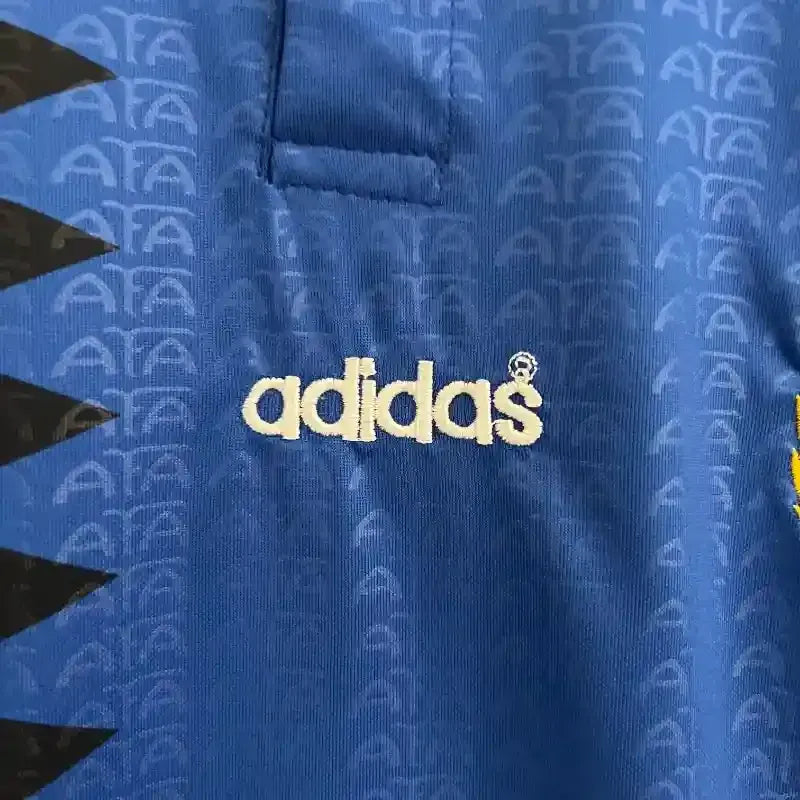 Retro Argentina Nation Jersey #10 Away Soccer Uniform Kids And Adult Kit 1994