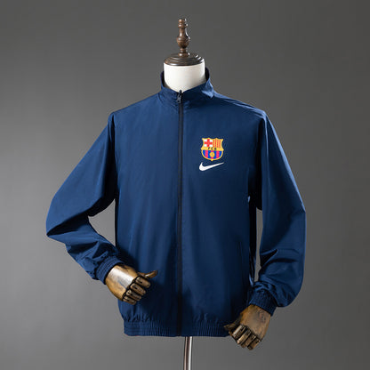 Barcelona Reversible Jacket Windbreaker - Red & Navy