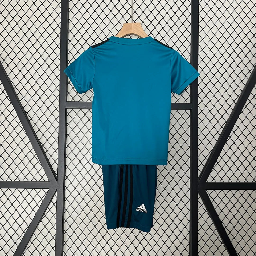 Real Madrid 17-18 Third Away Retro Kids Kit Soccer Jersey