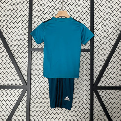Real Madrid 17-18 Third Away Retro Kids Kit Soccer Jersey