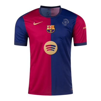 Barcelona Jersey Custom Soccer Jersey Home 2024-25 - 125th Anniversary (Spotify Logo Without Text)