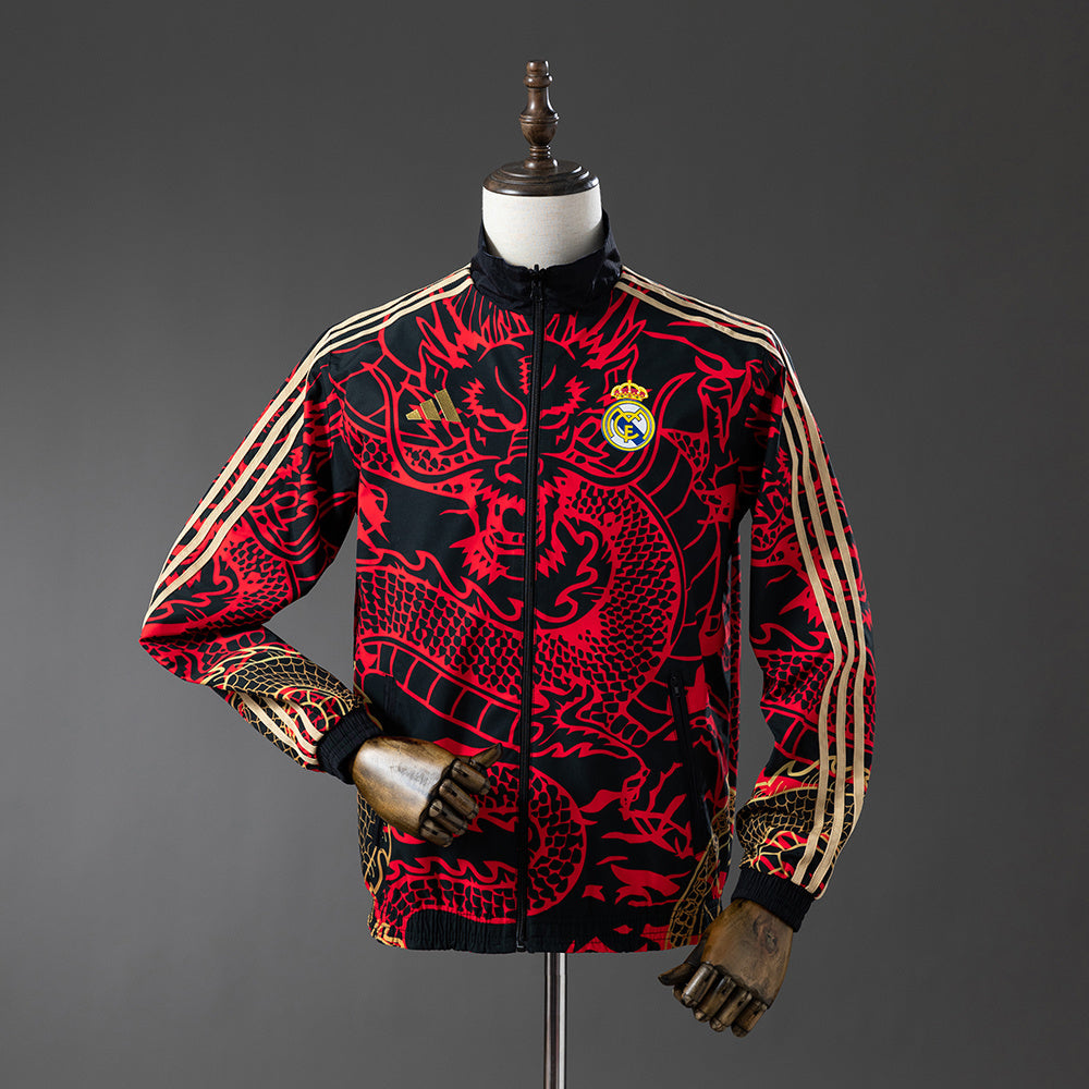 Real Madrid Reversible Jacket Windbreaker - Red & Heiss