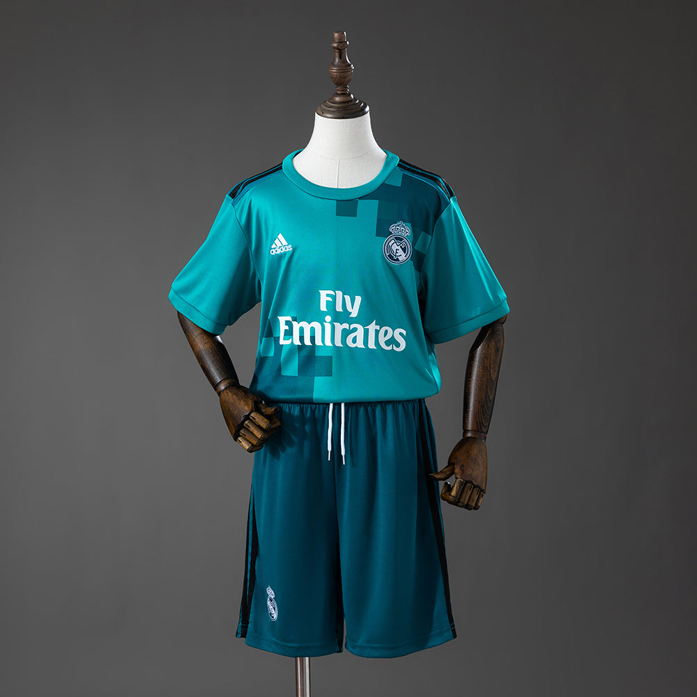 Real Madrid 17-18 Third Away Retro Kids Kit