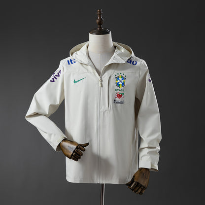 Brazil Windproof Jacket-Off White