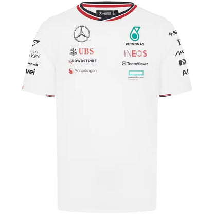 F1 Mercedes AMG Petronas Team Driver T-Shirt - White 2024