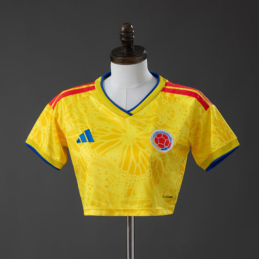 Colombia 2026 Home Women's Crop Top Style