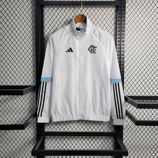 2023/2024 Flamengo Windbreaker White Football Shirt