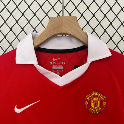 Manchester United 10-11 Home Retro Kid Kits Youth Apparels Jersey