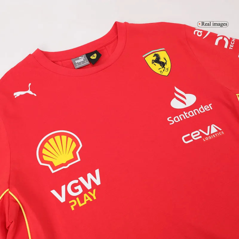 F1 Scuderia Ferrari Racing Team Charles Leclerc Driver T-Shirt 2024