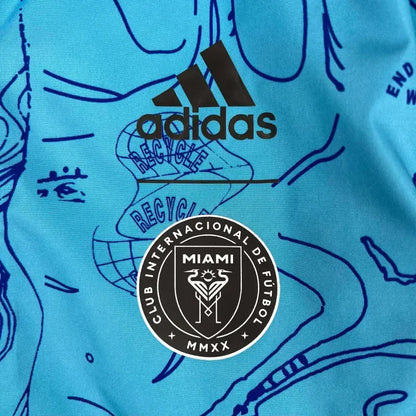 2023-2024 Inter Miami Reversible Windbreaker Blue Soccer Jersey 1:1 Thai Quality