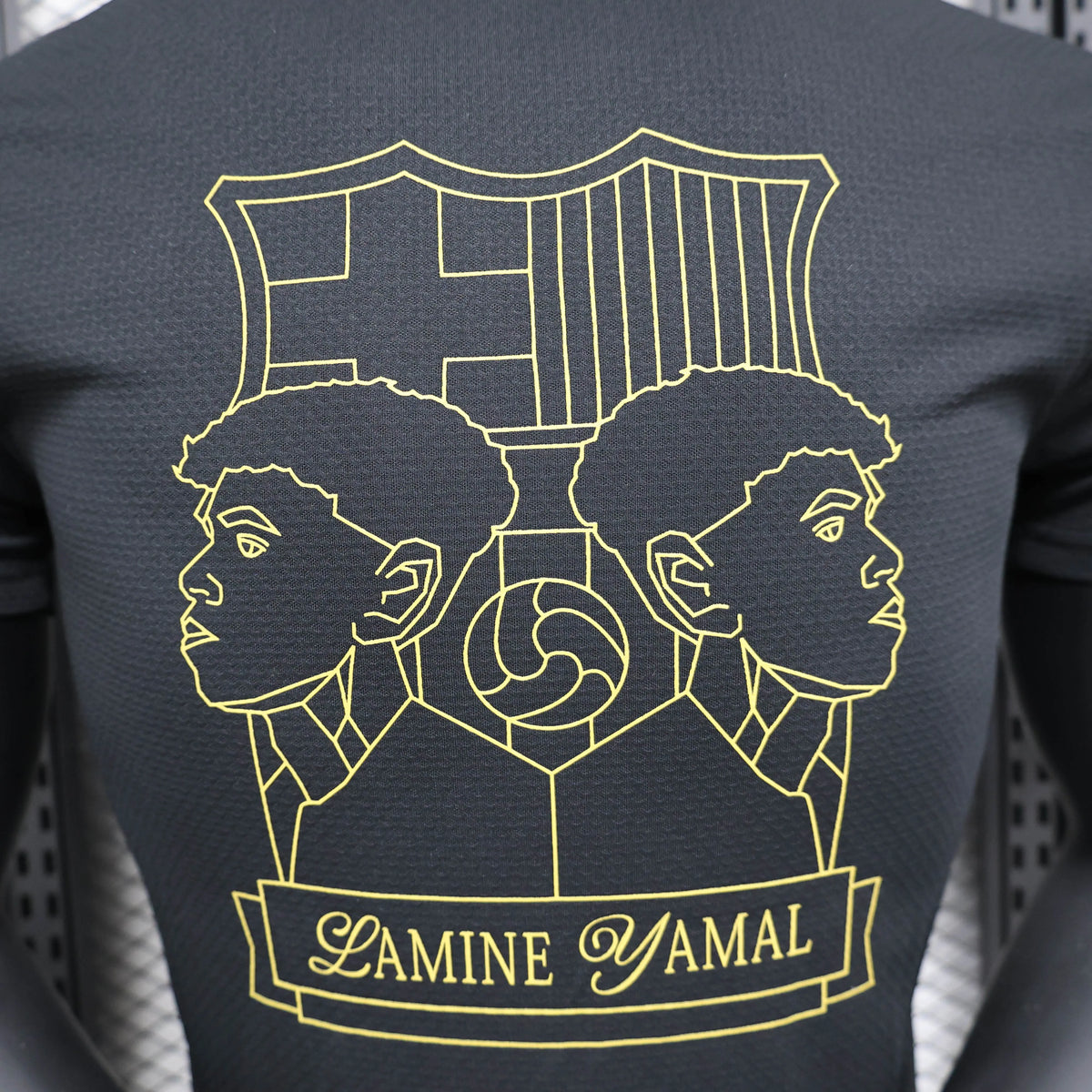 Barcelona Lamin Yamal commemorative black 304 POLO Shirt 24-25
