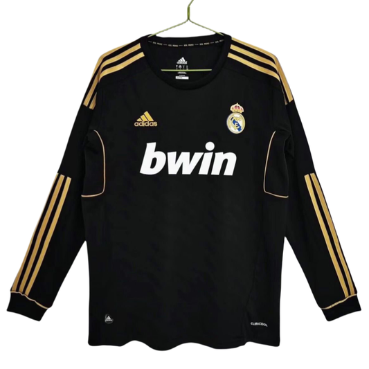 Real Madrid Retro Jersey Away Long Sleeve Shirt 2011-12