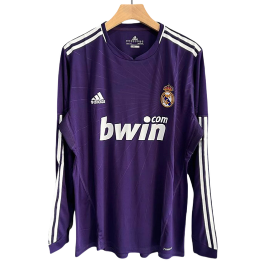 Real Madrid Third Away Retro Jersey Long Sleeve Shirt 10-11