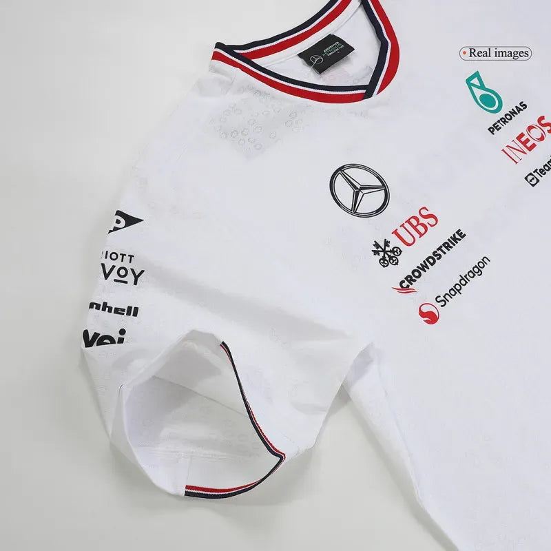 F1 Mercedes AMG Petronas Team Driver T-Shirt - White 2024
