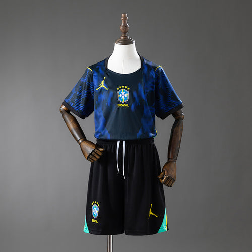 Brazil 2026 Away Kids Kit Jersey