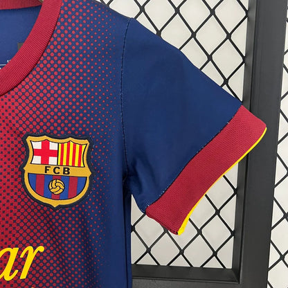 Barcelona 12-13 Home Retro Kids Kits Children Shirt Soccer Jersey