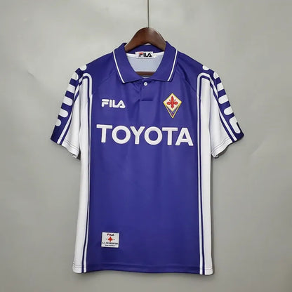Fiorentina BATISTUTA #9 RUI COSTA #10 1999/00 Retro Jersey Home