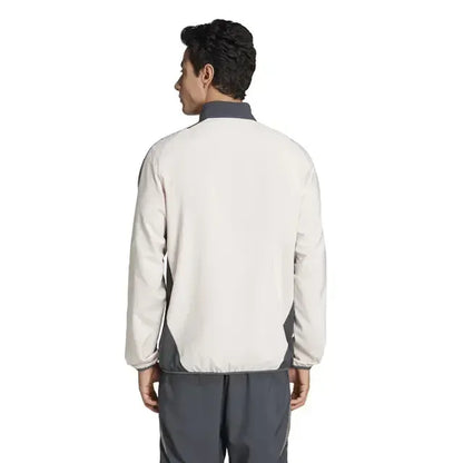 Real Madrid Mens UCL Training Tracksuit Jacket Beige 2024-2025