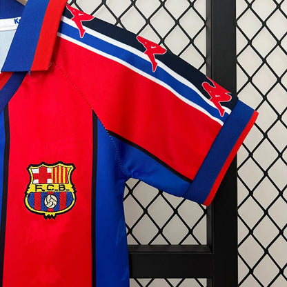 Barcelona 95-97 Home Retro Kid Kits Youth Apparels Jersey