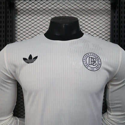 Player Version 2025 Germany Home Long Sleeve 125Th Anniversary Jersey