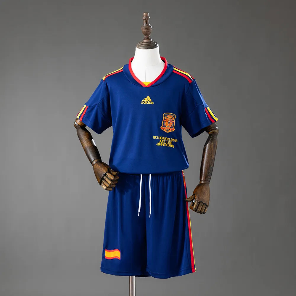 Spain 2010 Away Retro Kids Kit