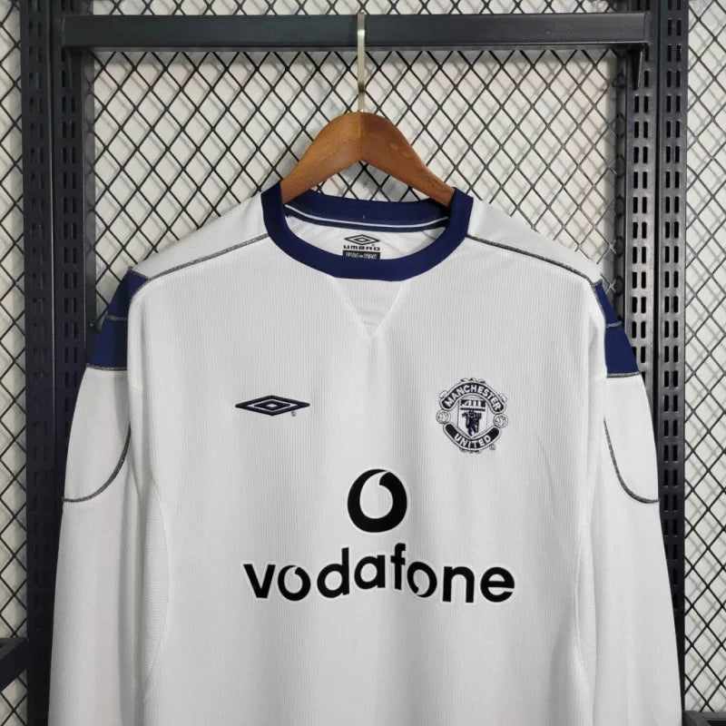 Long Sleeve Manchester United Away Football Shirt 1999/2000 Vintage
