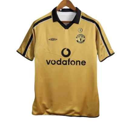 Retro Long Sleeve Manchester United Centenary Season Reversible Football Shirt 2001/2002