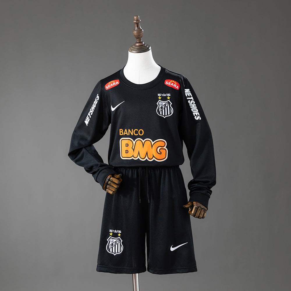 Santos 12-13 Away Retro Long Sleeve Kids Kit