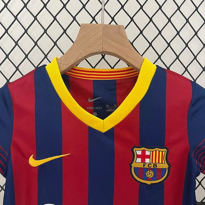 Barcelona 13-14 Home Retro Kids Kits Children Shirt Cheap Jersey
