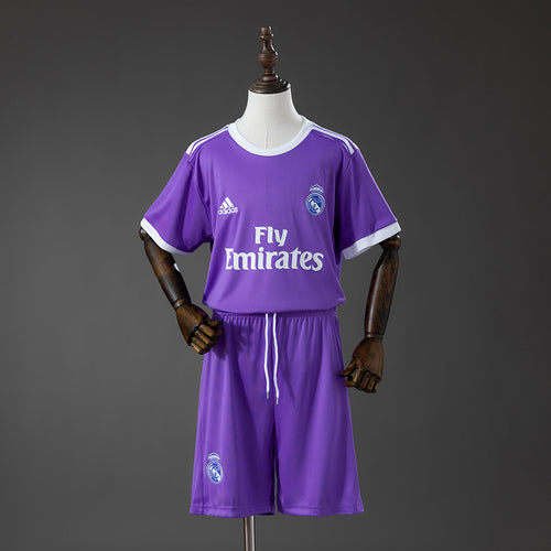 Real Madrid 16-17 Away Retro Kids Kit