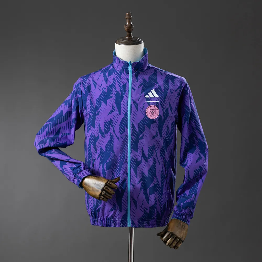 Inter Miami Reversible Anthem Jacket Windbreaker - Blue-Purple