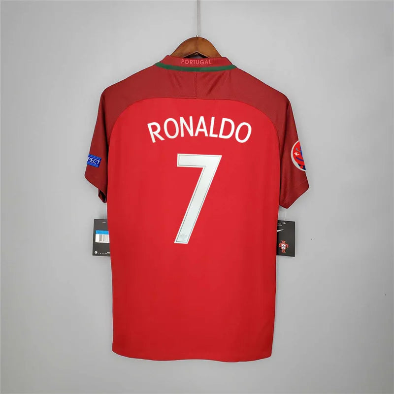 Portugal Euro Cup 2016 Retro Jersey Home