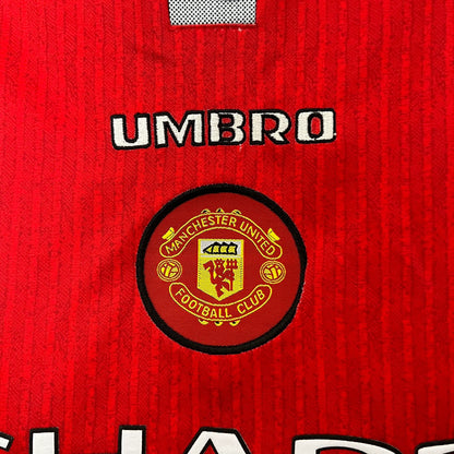 Manchester United 96-97 Home Retro Kid Kits Youth Apparels Jersey