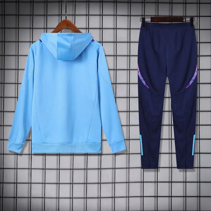 Adidas Argentina Nation 2024-25 Hooded Blue Training Tracksuit Kit