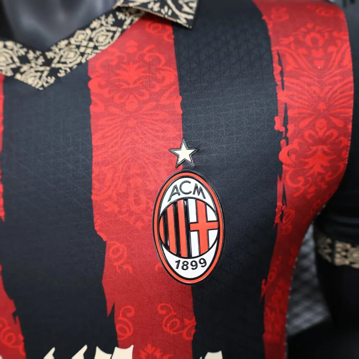 Player Version 25-26 AC Milan Redesigned Home Jersey