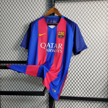 16-17 Barcelona SUAREZ #9 Home Retro Jersey