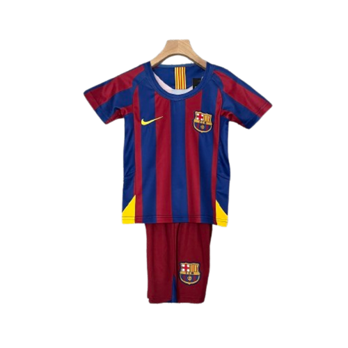 Barcelona 05-06 Home Retro Kids Kits Football Jersey
