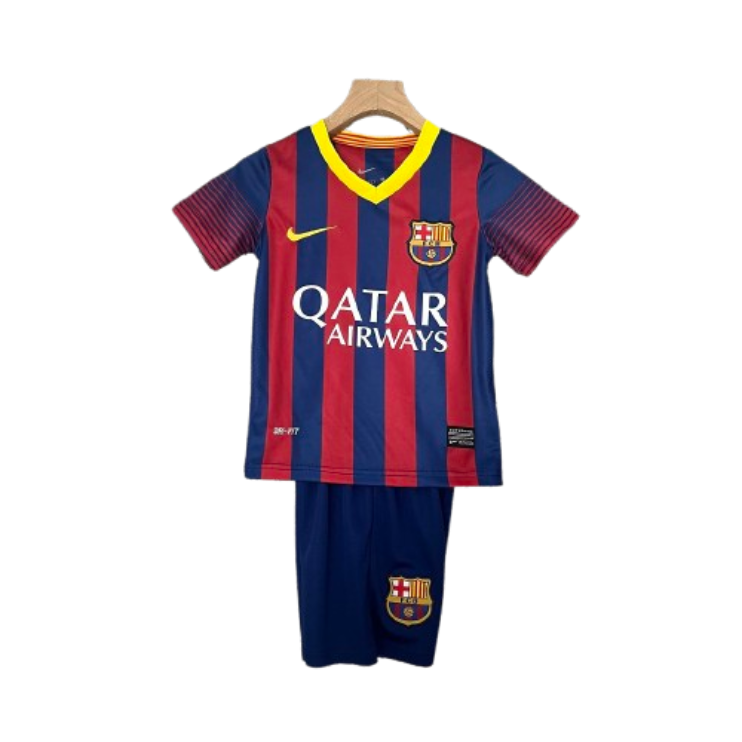Barcelona 13-14 Home Retro Kids Kits Children Shirt Cheap Jersey