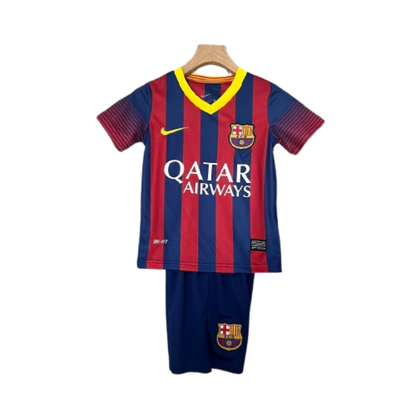 Barcelona 13-14 Home Retro Kids Kits Children Shirt Cheap Jersey