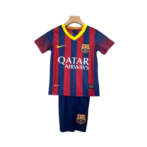 Barcelona 13-14 Home Retro Kids Kits Children Shirt Cheap Jersey