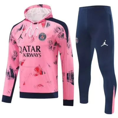 Jordan PSG 2024-25 Hooded Pink Training Tracksuit Kits