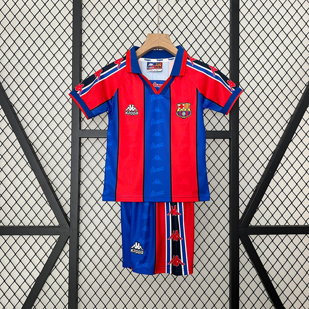 Barcelona 95-97 Home Retro Kid Kits Youth Apparels Jersey