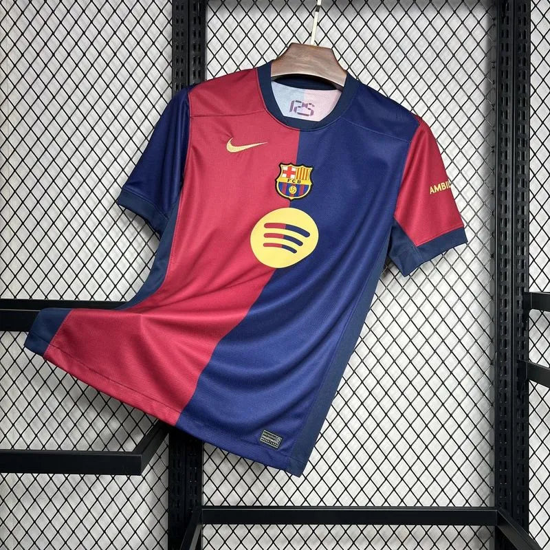 24-25 Barcelona Home Soccer Jersey Without Spofity Text