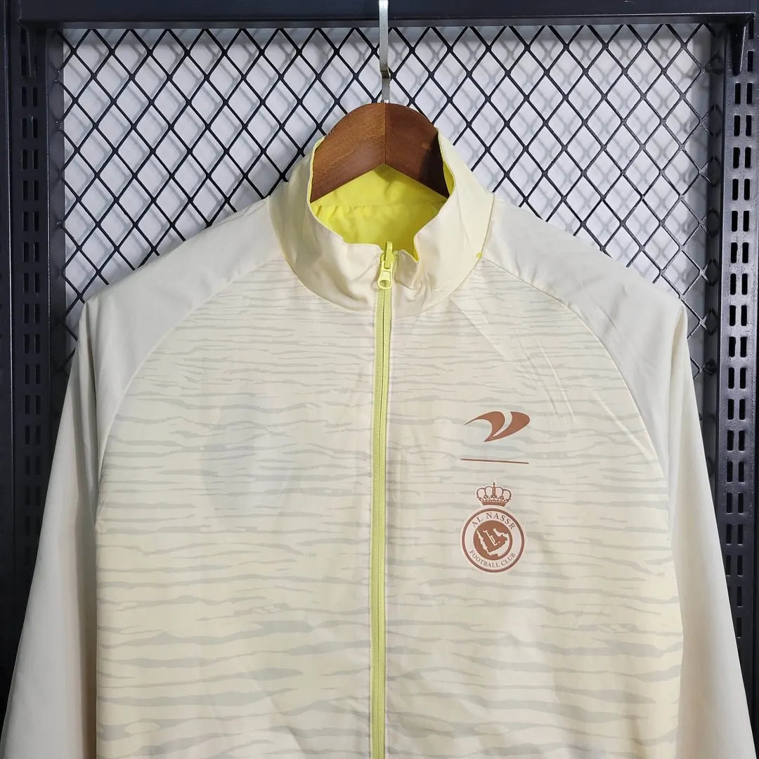 2022/2023 Al-Nassr Reversible Windbreaker (Yellow-Beige) Football Shirt