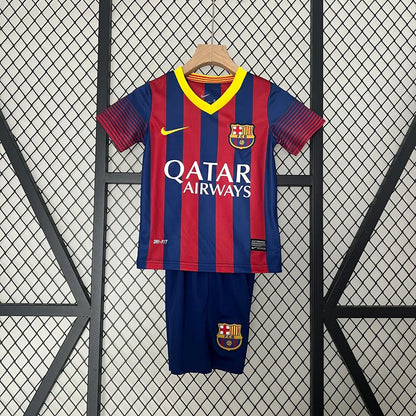 Barcelona 13-14 Home Retro Kids Kits Children Shirt Cheap Jersey