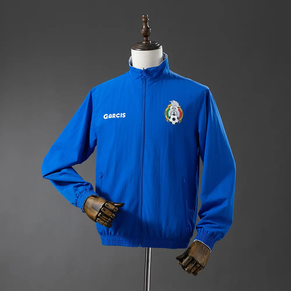 Mexico Reversible Jacket Windbreaker - White & Blue