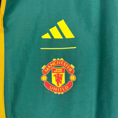 2023-2024 Manchester United Reversible Windbreaker(Blue-Green)Soccer Jersey 1:1 Thai Quality
