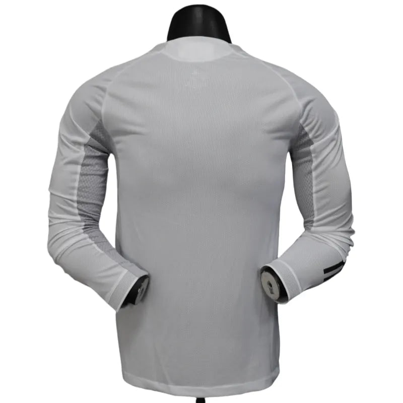 Real Madrid Home Soccer Jersey Player Version Shirt Long Sleeve 25-26