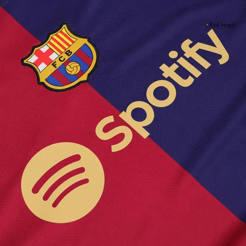2024-25 LAMINE YAMAL #19 Barcelona Soccer Jersey Home Custom Shirt